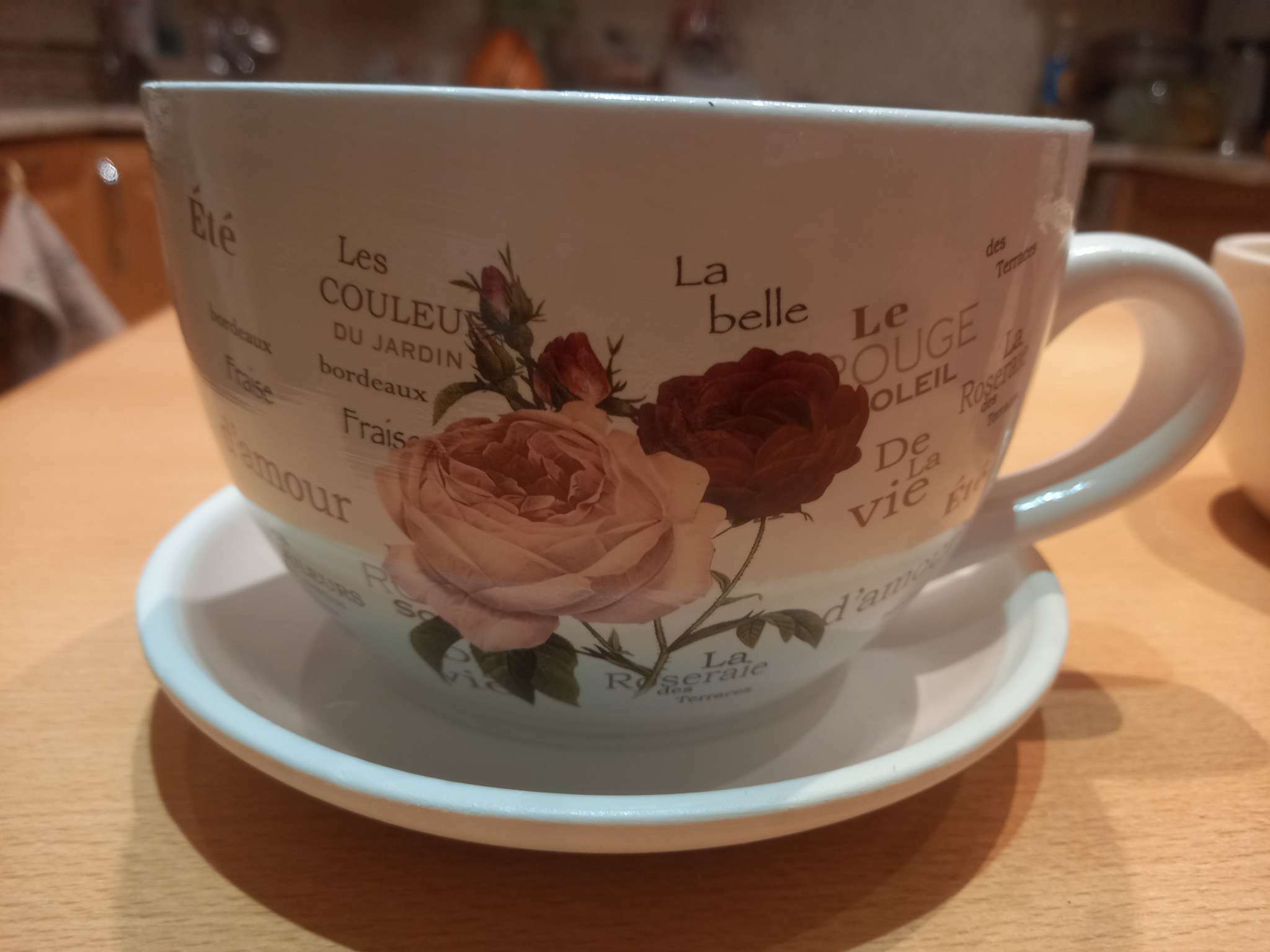Фотография покупателя товара Горшок в форме чашки "Эмма" цветы, 19х15х10см - Фото 1