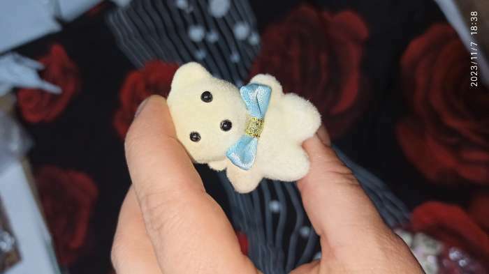 Фотография покупателя товара Игрушка из пенопласта «Мишка с бантом», 5 см, цвета МИКС - Фото 4