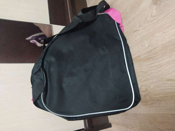 Фотография покупателя товара Сумка спортивная для коньков, 40×32×20 см, чёрная - Фото 1