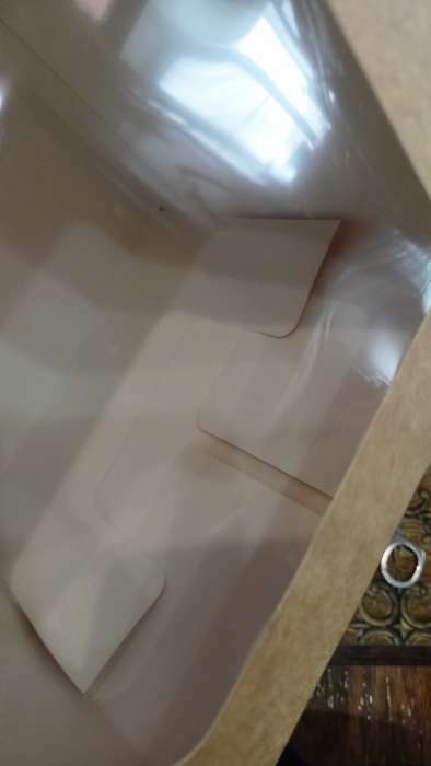 Фотография покупателя товара Кондитерская складная коробка для 4 капкейков, крафт 16 х 16 х 14 см