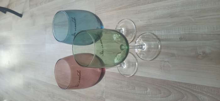 Фотография покупателя товара Бокал для вина «За любовь», 360 мл, синий - Фото 4