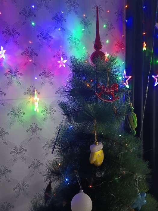 Фотография покупателя товара Ёлочные игрушки 3 шт. «Зимнее волшебство. Лошадка-качалка» пластик, 6×8 см, красный - Фото 11