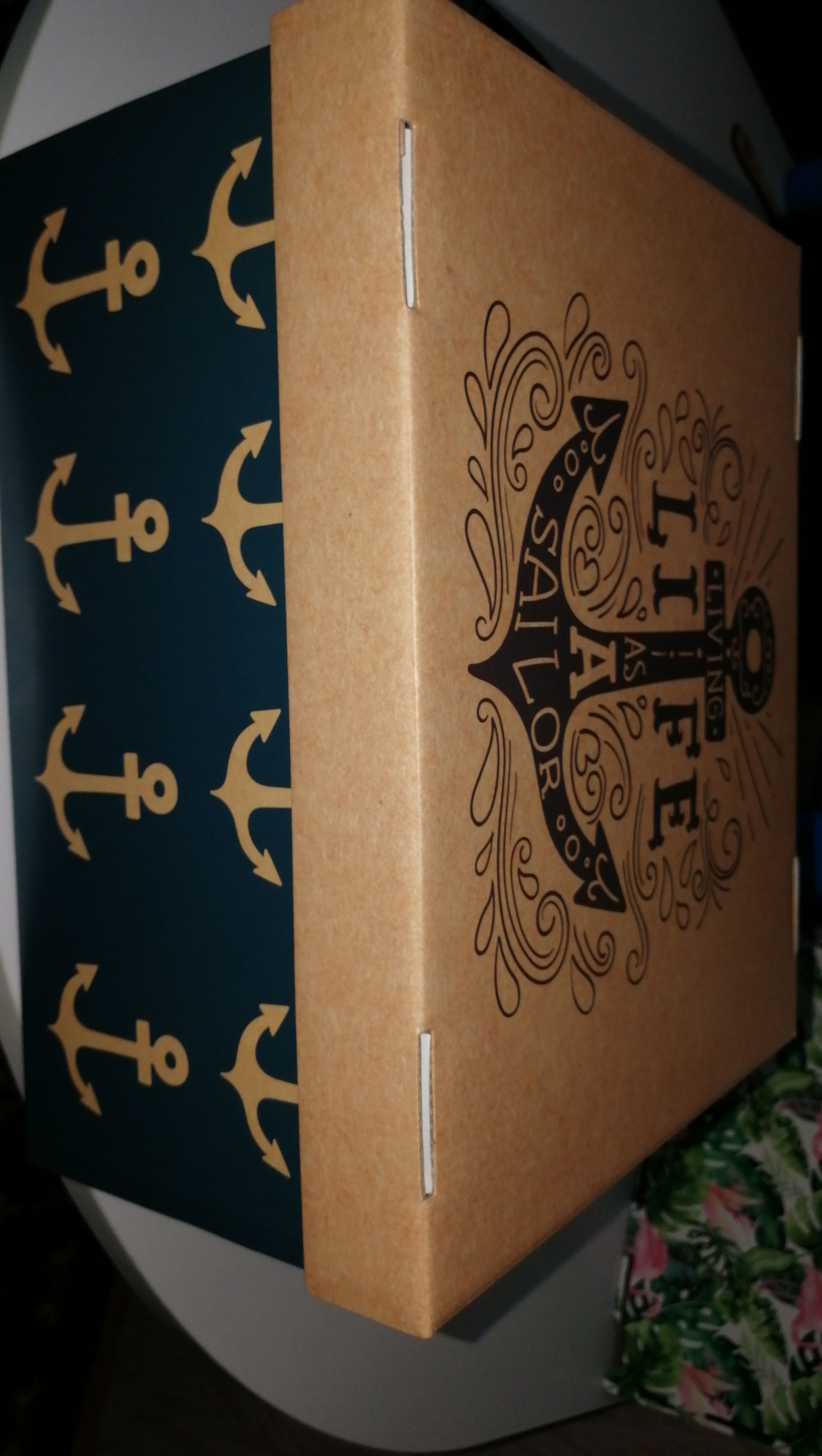 Фотография покупателя товара Коробка подарочная складная, упаковка, «Морская», 31,2 х 25,6 х 16,1 см - Фото 1