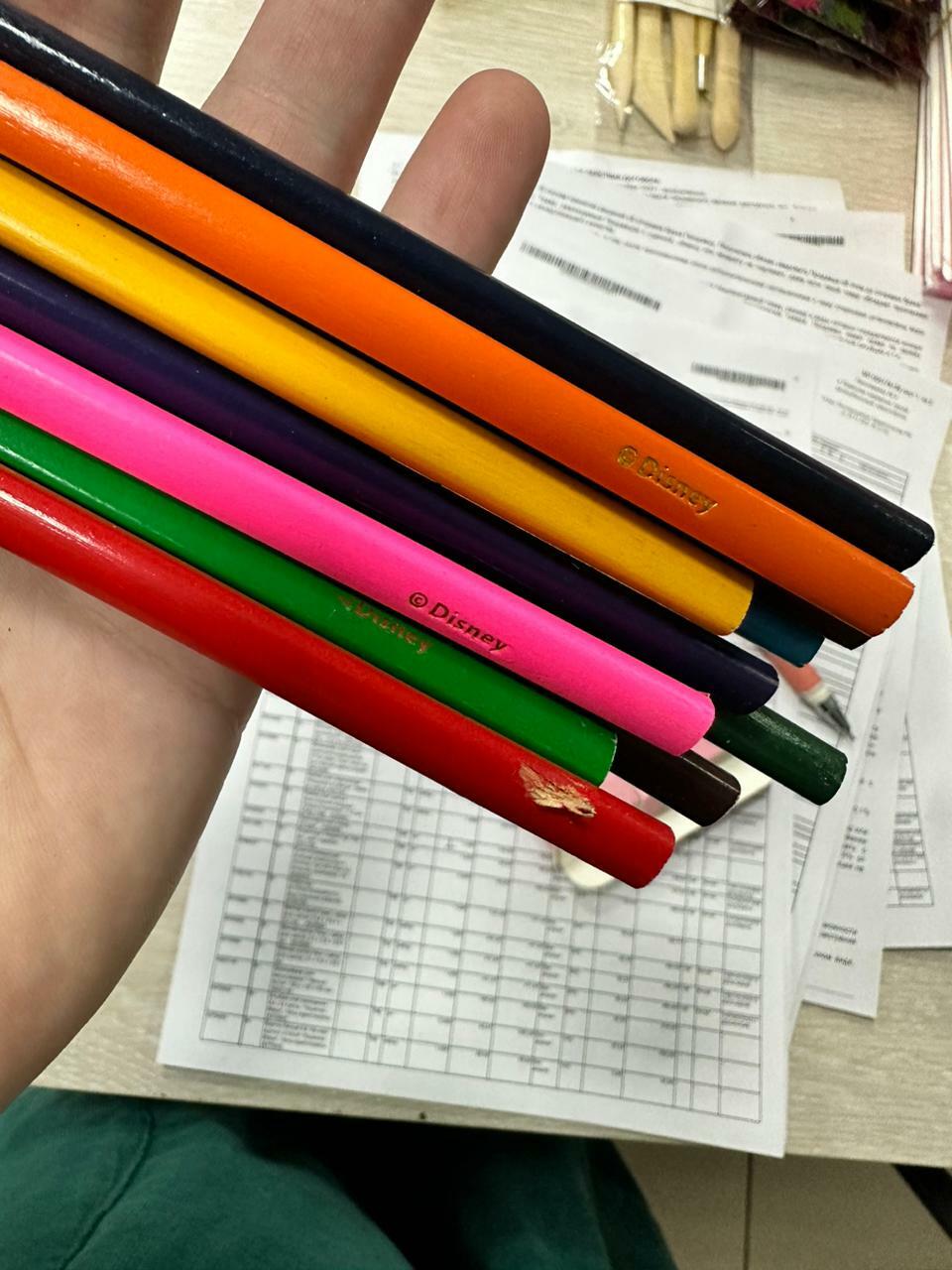 Фотография покупателя товара Цветные карандаши, 12 цветов, шестигранные, Коты Аристократы - Фото 2