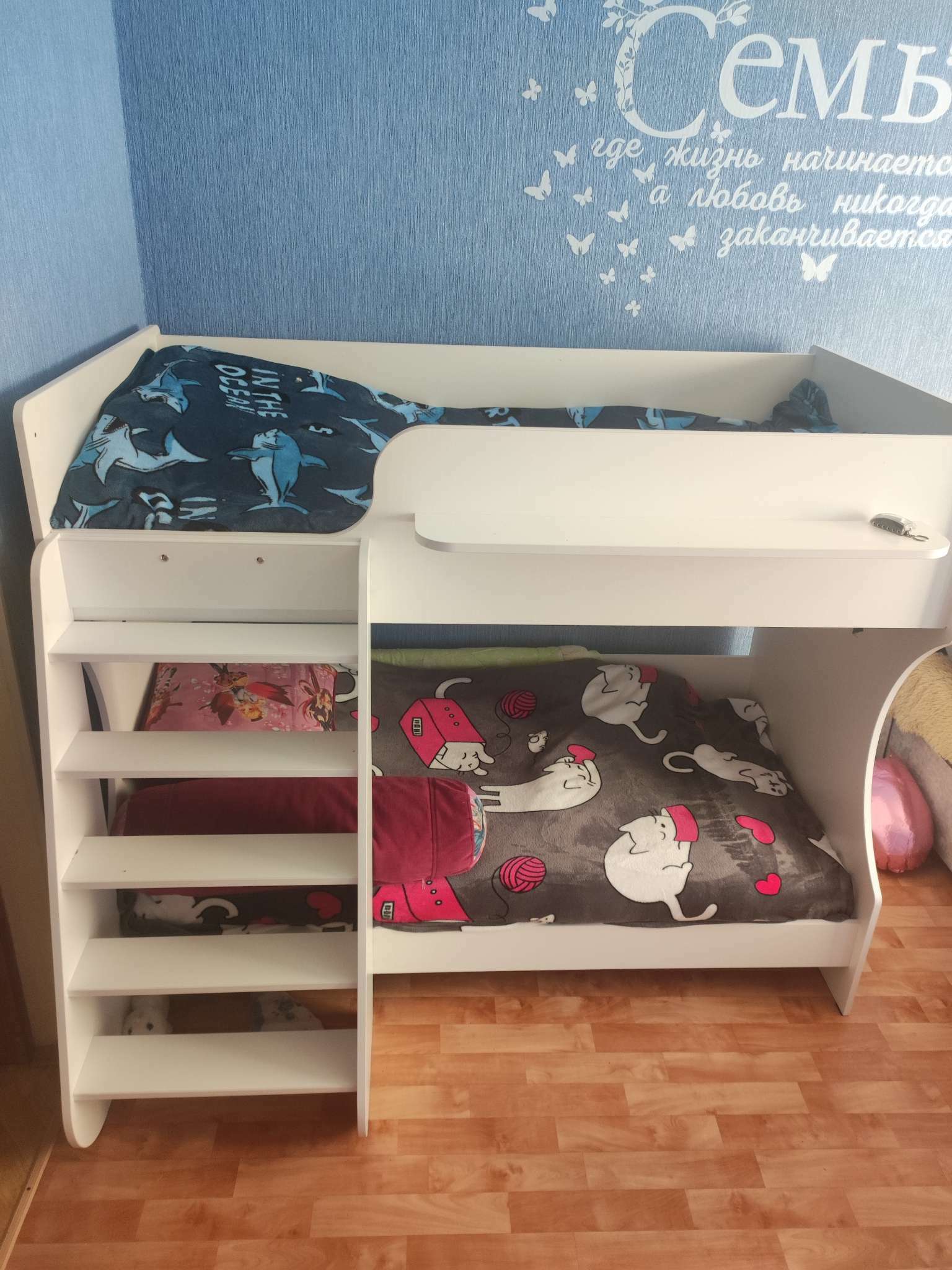 Фотография покупателя товара Кровать двухъярусная Polini kids Dream 1500, цвет белый - Фото 1