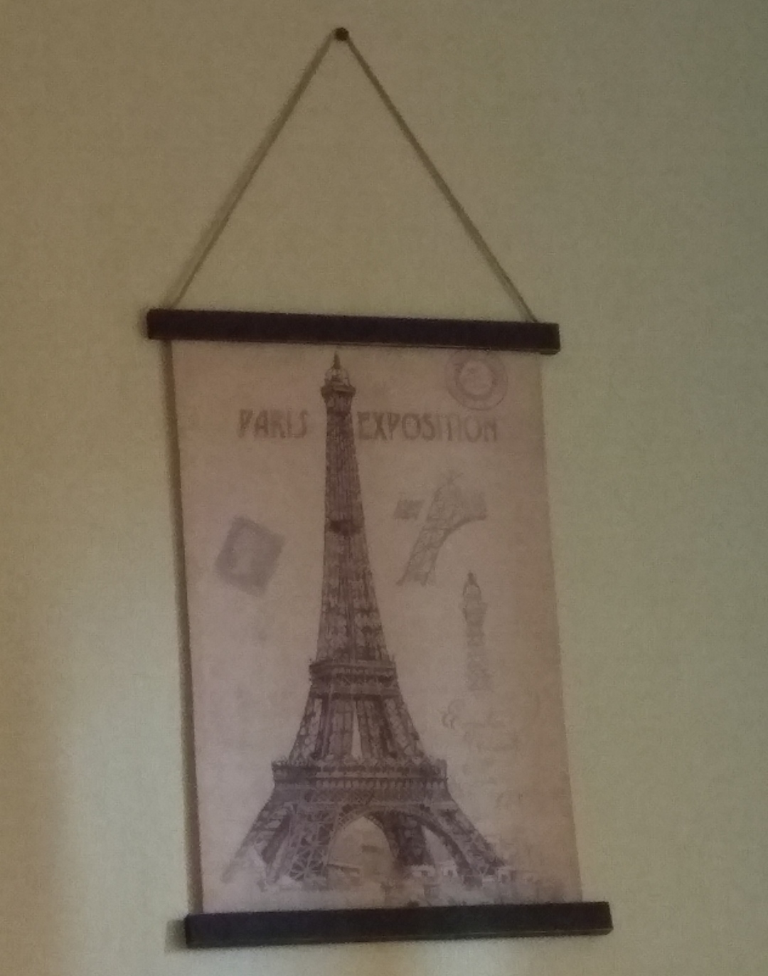 Фотография покупателя товара Панно подвесное «Эйфелева башня», прямоугольное, 44х63 см - Фото 1