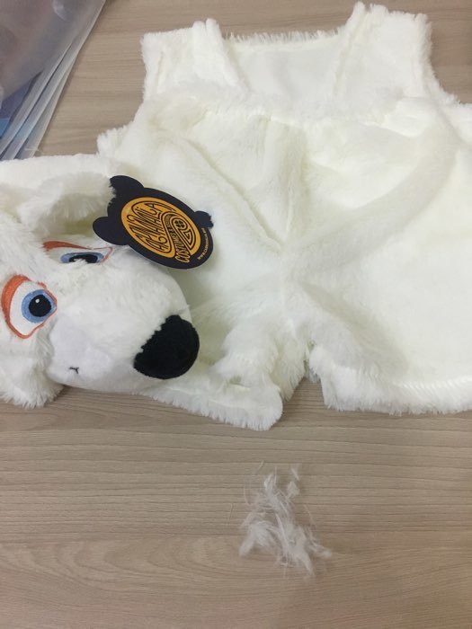 Фотография покупателя товара Карнавальный костюм «Белый медвежонок», шапочка, жилет, шорты, рост 122-128 см - Фото 3