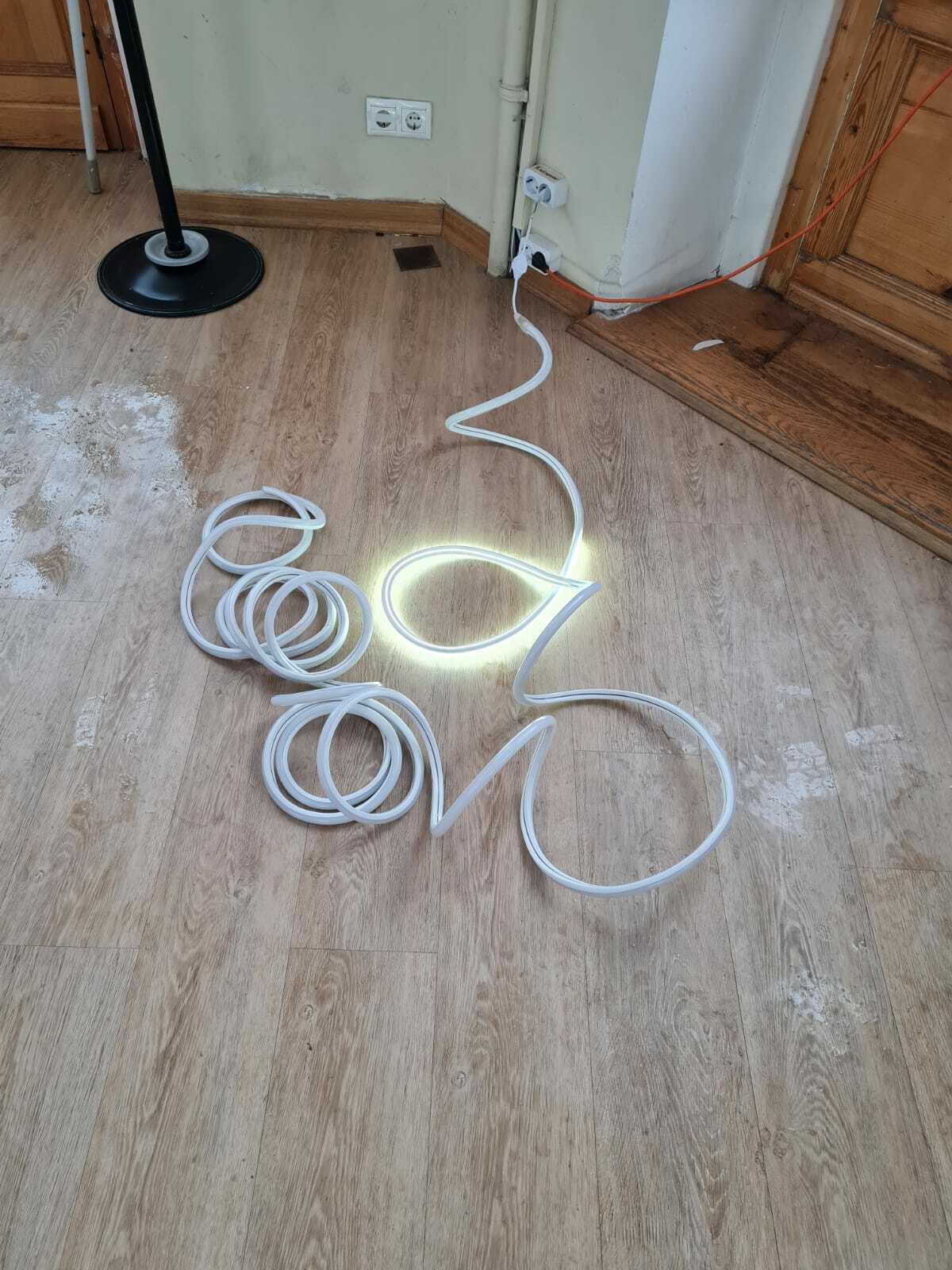 Фотография покупателя товара Гибкий неон Luazon Lighting 16 мм D-образный, IP65, 50 м, SMD2835, 120 LED/м, 220 В, свечение белое - Фото 1