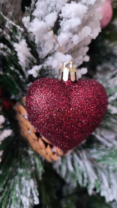 Фотография покупателя товара Ёлочные игрушки «Дженна», шары новогодние, набор 18 шт., d=4 см, розовый - Фото 5