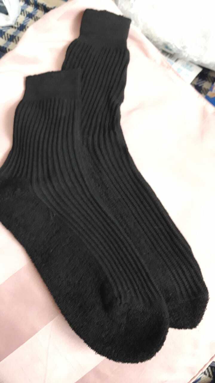 Фотография покупателя товара Носки мужские с махровым следом, цвет чёрный, размер 29 - Фото 3