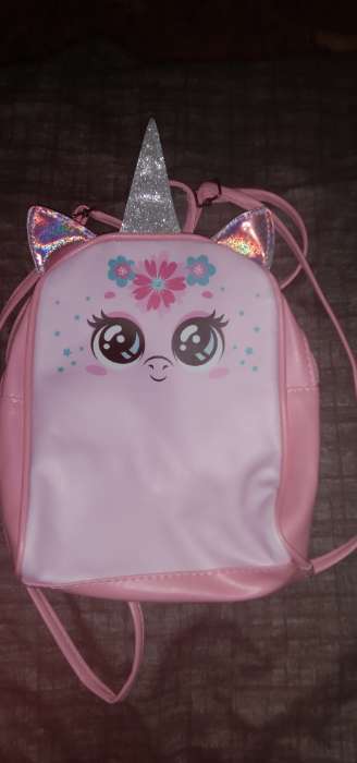 Фотография покупателя товара Рюкзак детский для девочки «Единорог», 15 см × 5 см × 20 см - Фото 1