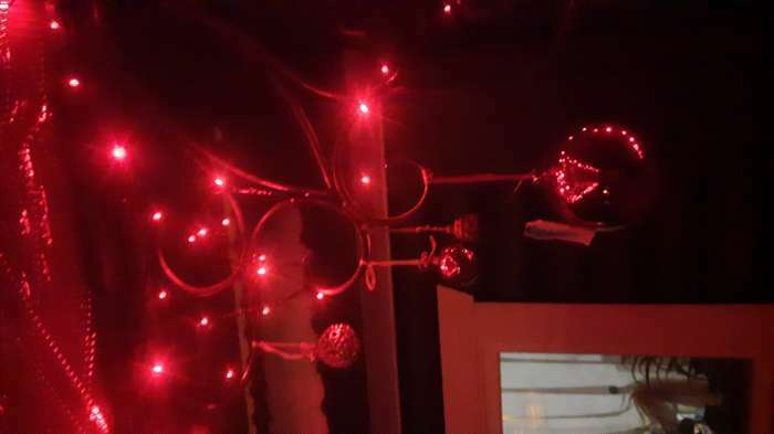 Фотография покупателя товара Гирлянда «Нить» 10 м, IP44, тёмная нить, 100 LED, свечение синее, 8 режимов, 220 В - Фото 4