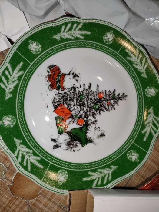 Фотография покупателя товара Тарелка керамическая «Новогоднего настроения», 19 см, цвет белый