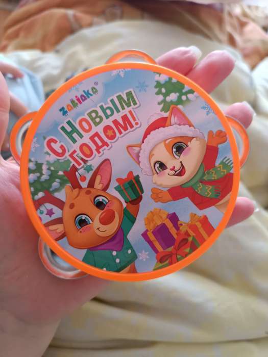 Фотография покупателя товара Музыкальная игрушка бубен «Весело поём!» - Фото 5