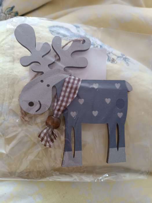 Фотография покупателя товара Елочная игрушка «Смешной олень», МИКС - Фото 4