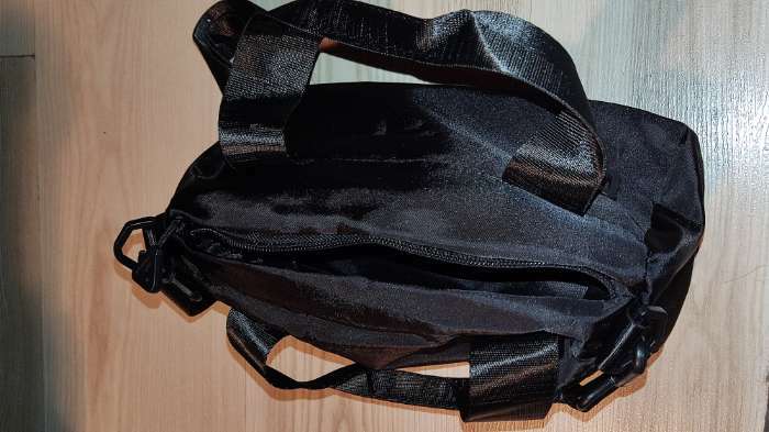 Фотография покупателя товара Сумка спортивная на молнии, наружный карман, цвет синий - Фото 4