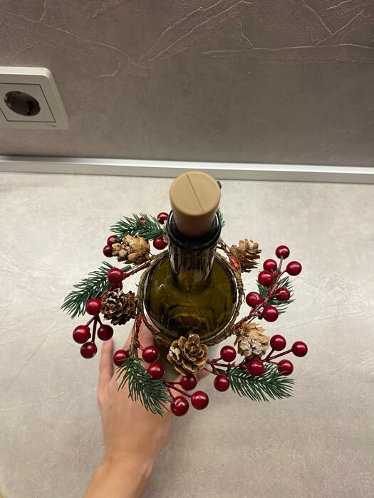 Фотография покупателя товара Новогоднее украшение на бутылку «Удача», на новый год - Фото 1