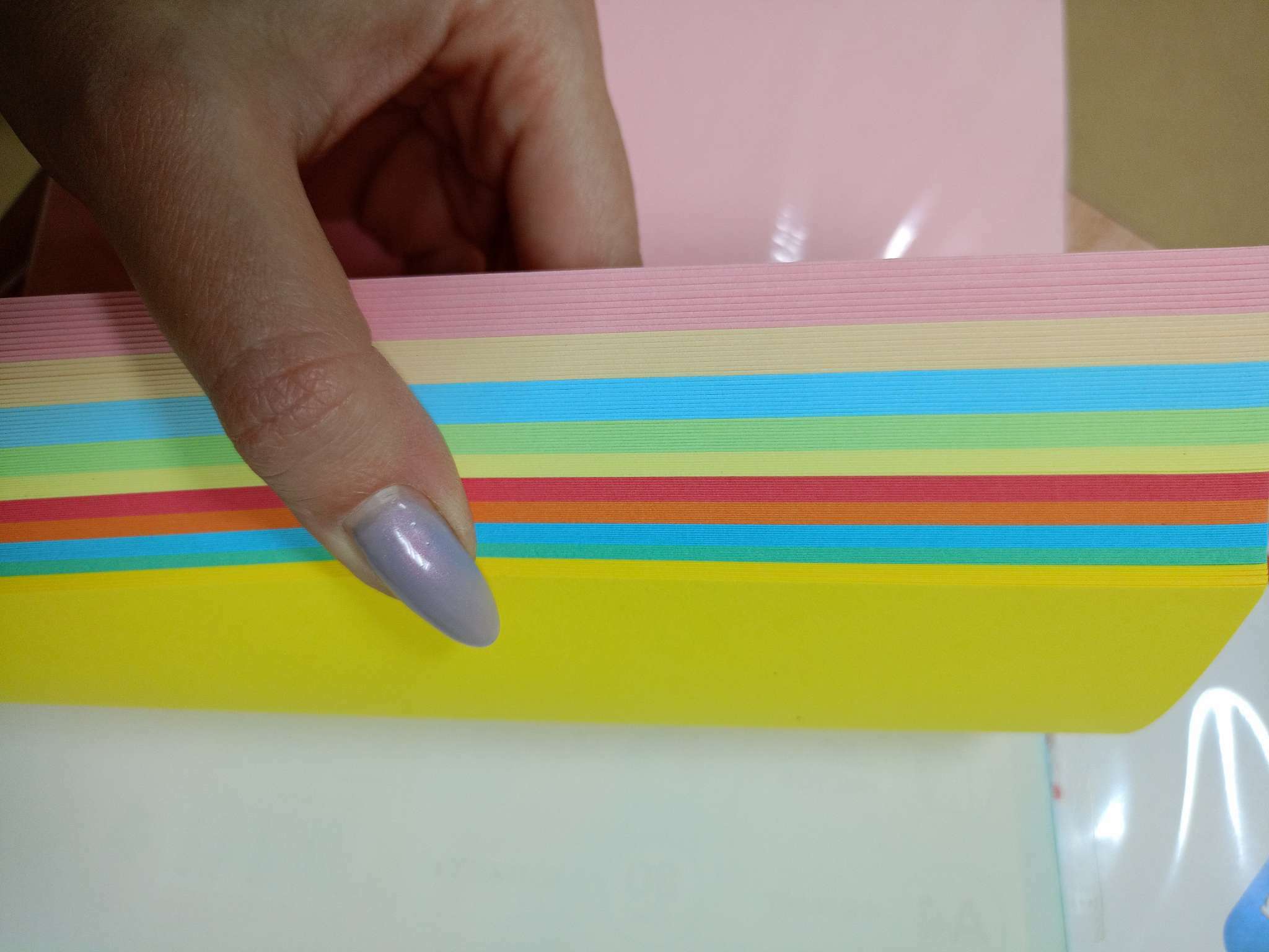 Фотография покупателя товара Бумага цветная А4, 100 листов Calligrata Mix, 10 цветов, тонированная в массе, 80 г/м²