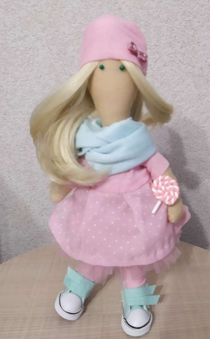 Фотография покупателя товара Набор для шитья. Интерьерная кукла «Сара», 21 см