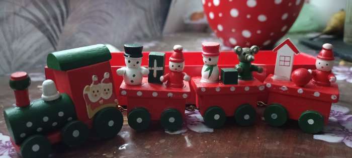 Фотография покупателя товара Новогодний декор «Сказочный поезд» 20×5×3 см
