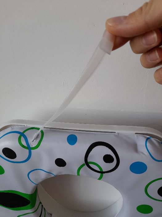 Фотография покупателя товара Сиденье для унитаза детское с ручками Доляна «Мыльные пузыри», 30×36 см - Фото 3