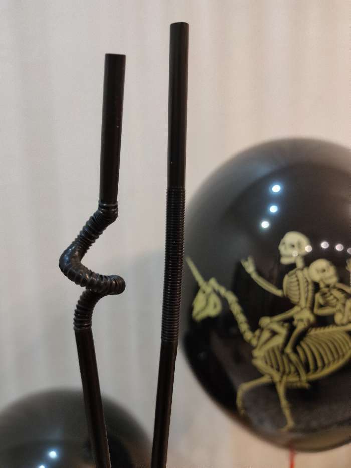 Фотография покупателя товара Трубочка для коктейля, набор 12 шт., цвет чёрный