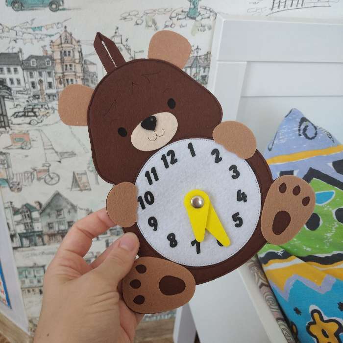 Фотография покупателя товара Развивающая игра «Часы.Медведь»