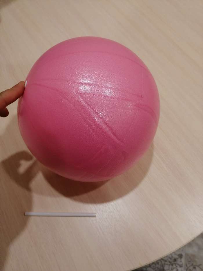 Фотография покупателя товара Мяч для йоги Sangh, d=25 см, 100 г, цвет синий - Фото 2