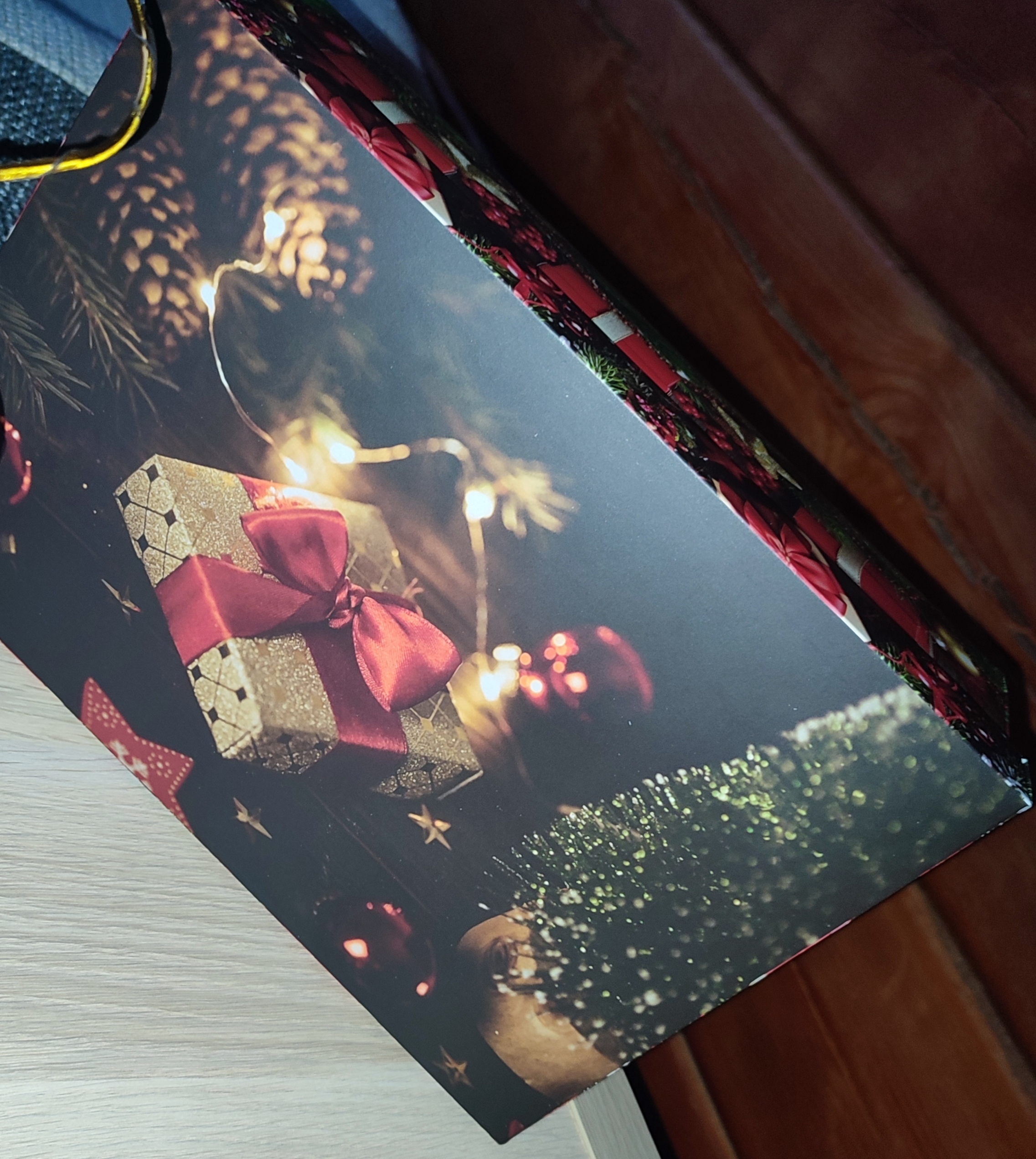 Фотография покупателя товара Коробка складная, крышка-дно,"Новогодний подарок" 30 х 20 х 9 см
