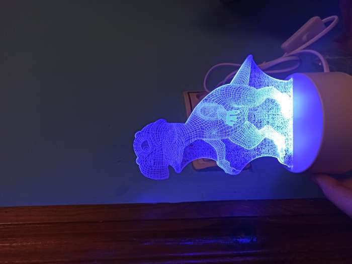 Фотография покупателя товара Светильник "Тираннозавр" LED RGB от сети RISALUX - Фото 7