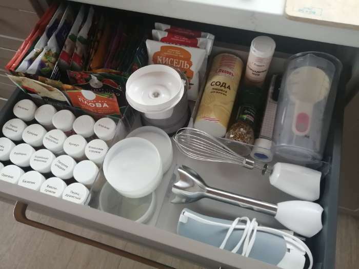 Фотография покупателя товара Пластиковый обламывающийся разделитель c передним ограничителем 6 см, 18.5-38.5×3.5×6 см - Фото 7