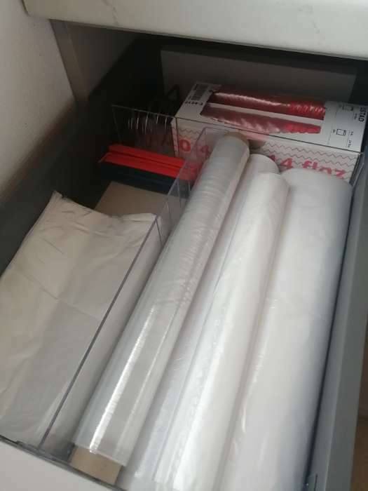 Фотография покупателя товара Пластиковый обламывающийся разделитель c передним ограничителем 6 см, 18.5-38.5×3.5×6 см - Фото 8