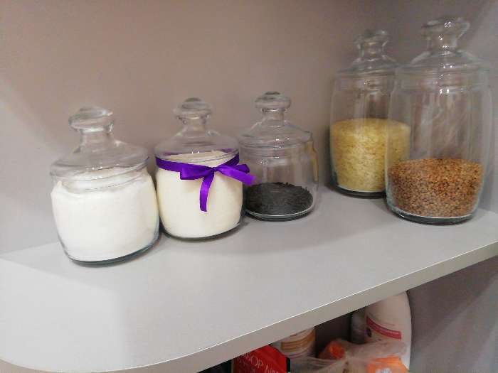 Фотография покупателя товара Набор стеклянных банок для сыпучих продуктов Cesni, 500 мл, 3 шт - Фото 21