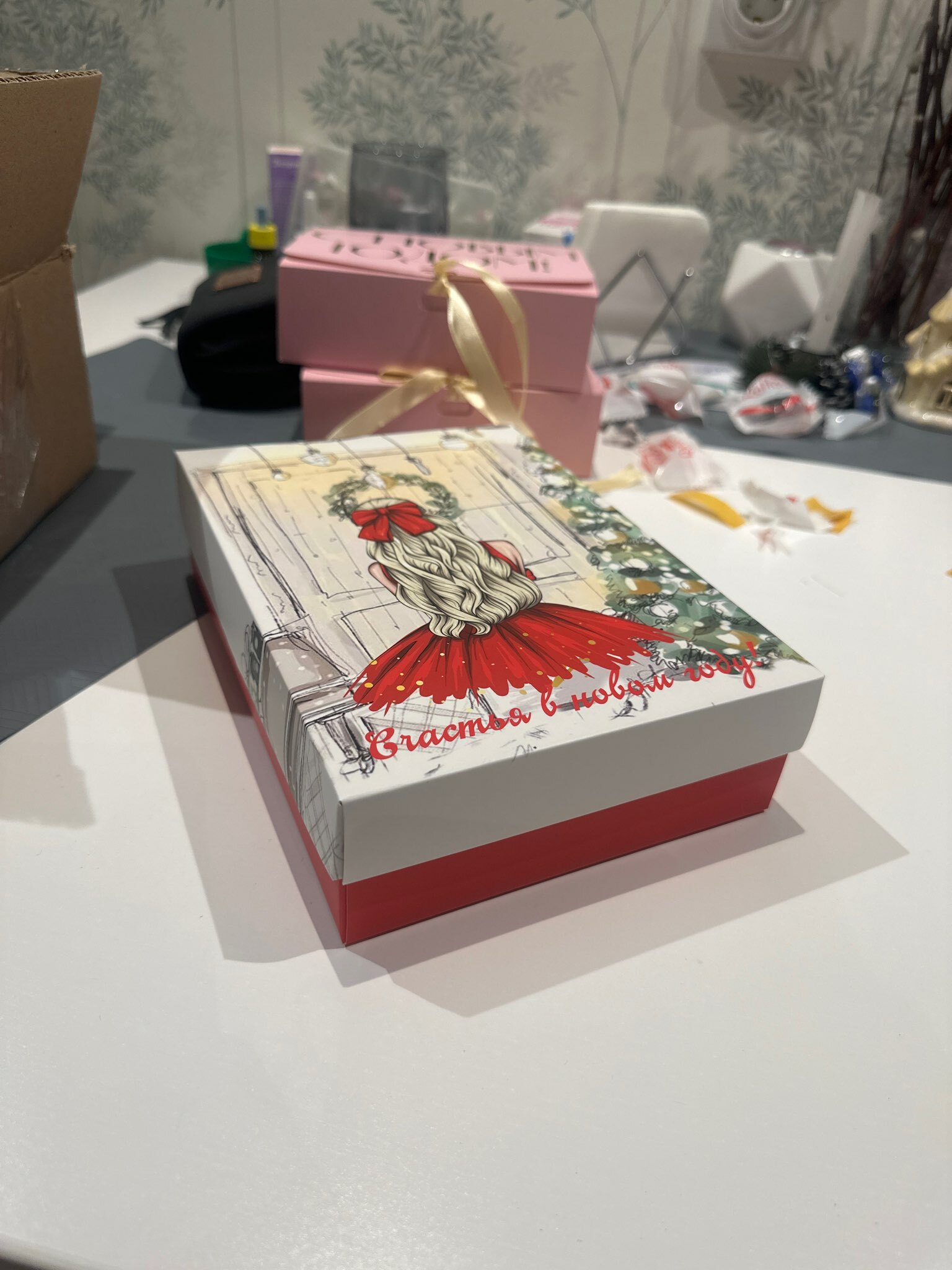 Фотография покупателя товара Подарочная коробка сборная "Счастливая ноченька", 21 х 15 х 5,7 см - Фото 2