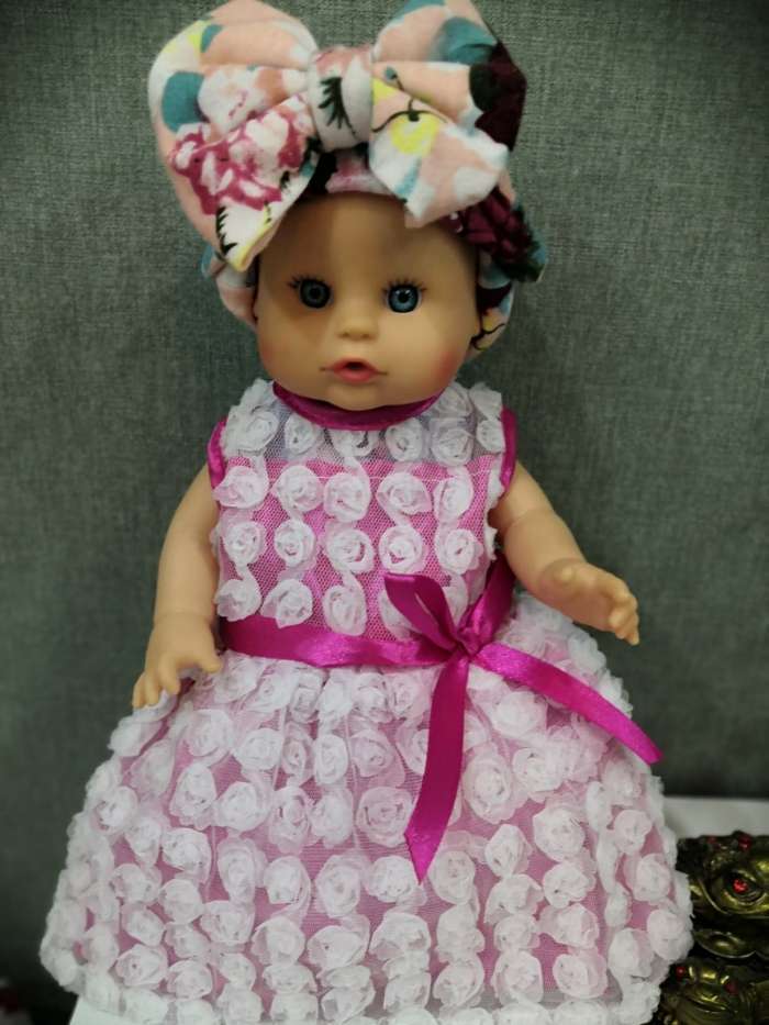 Фотография покупателя товара Одежда для пупса: платье летнее, кружевное - Фото 2