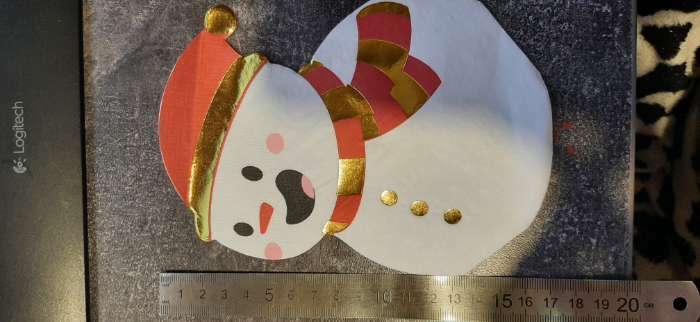 Фотография покупателя товара Салфетки бумажные фигурные «Снеговик», 2 слоя, 20 листов