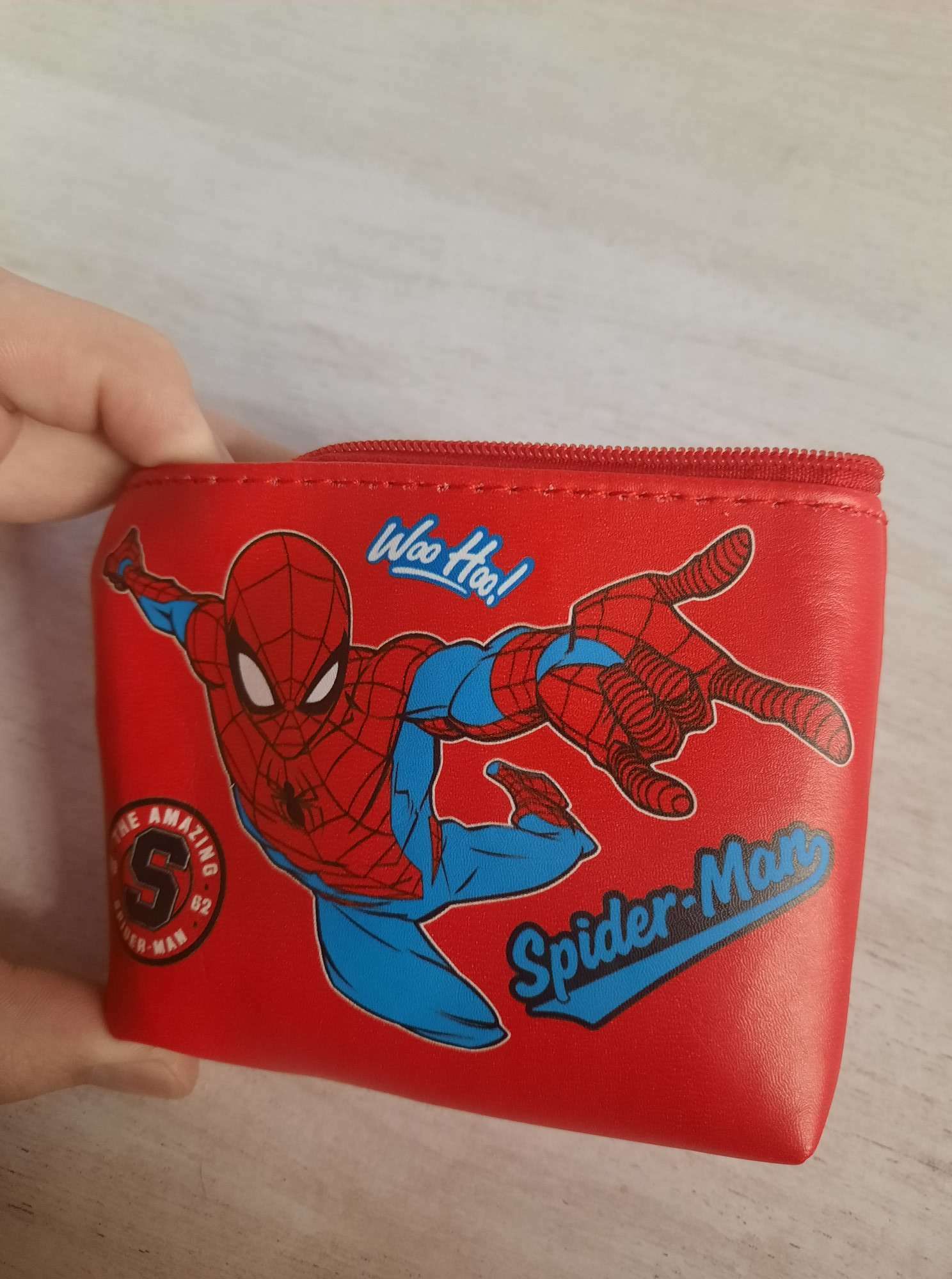 Фотография покупателя товара Кошелек детский для мальчика на молнии, кожзам, 11.5×2.5×8 см, Тачки - Фото 3