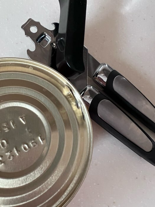 Фотография покупателя товара Нож консервный Доляна «Элим», 20 см, цвет чёрный - Фото 1