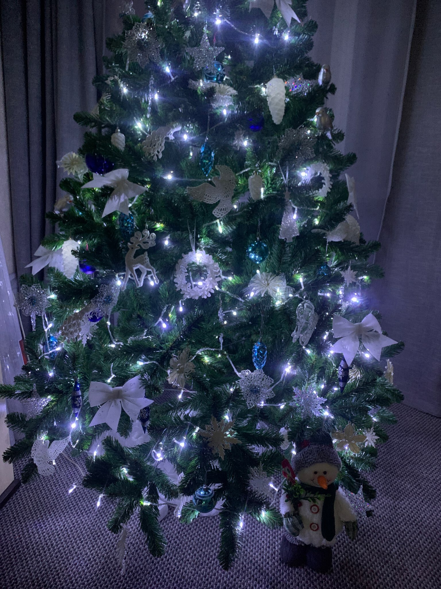 Фотография покупателя товара Ёлочная игрушка «Зимнее волшебство. Бегущий олень блеск», 10×19 см, белый, МИКС - Фото 10