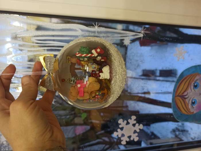 Фотография покупателя товара Ёлочный шар, заготовка для творчества, диаметр 9 см, набор 3 шт. - Фото 9