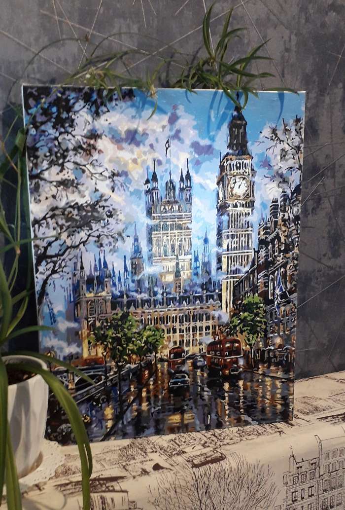 Фотография покупателя товара Картина по номерам «Прогулка в Лондоне» 40×50 см - Фото 3