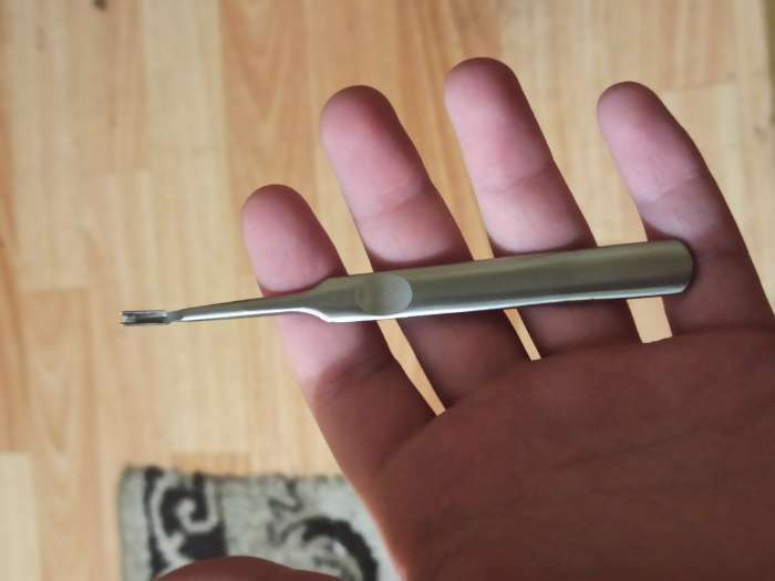 Фотография покупателя товара Инструмент для кожи, для снятия фасок и канавок, V-образный, 11,5 см - Фото 1