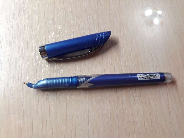 Фотография покупателя товара Ручка шариковая Flair Angular для левшей, узел-игла 0.7 мм, стержень синий, в блистере - Фото 1