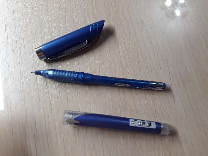 Фотография покупателя товара Ручка шариковая Flair Angular для левшей, узел-игла 0.7 мм, стержень синий, в блистере - Фото 3