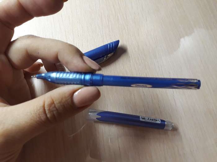 Фотография покупателя товара Ручка шариковая Flair Angular для левшей, узел-игла 0.7 мм, стержень синий, в блистере - Фото 9