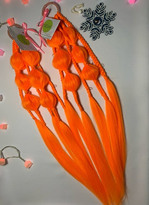 Фотография покупателя товара SIM-BRAIDS Канекалон однотонный, гофрированный, 65 см, 90 гр, цвет блонд(#613) - Фото 4