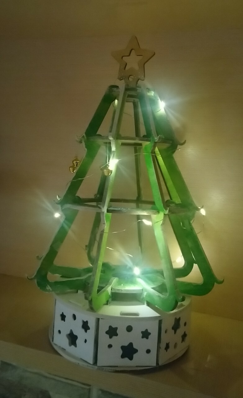 Фотография покупателя товара Набор для творчества «Новогодний ночник», ёлочка с бубенцами - Фото 1