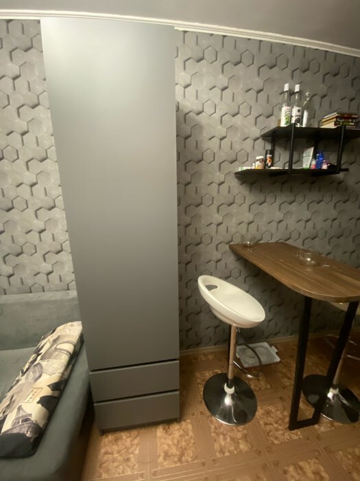 Фотография покупателя товара УЦЕНКА Пенал с 2 - ящиками Мадера, 500×520×2100, Графит - Фото 4