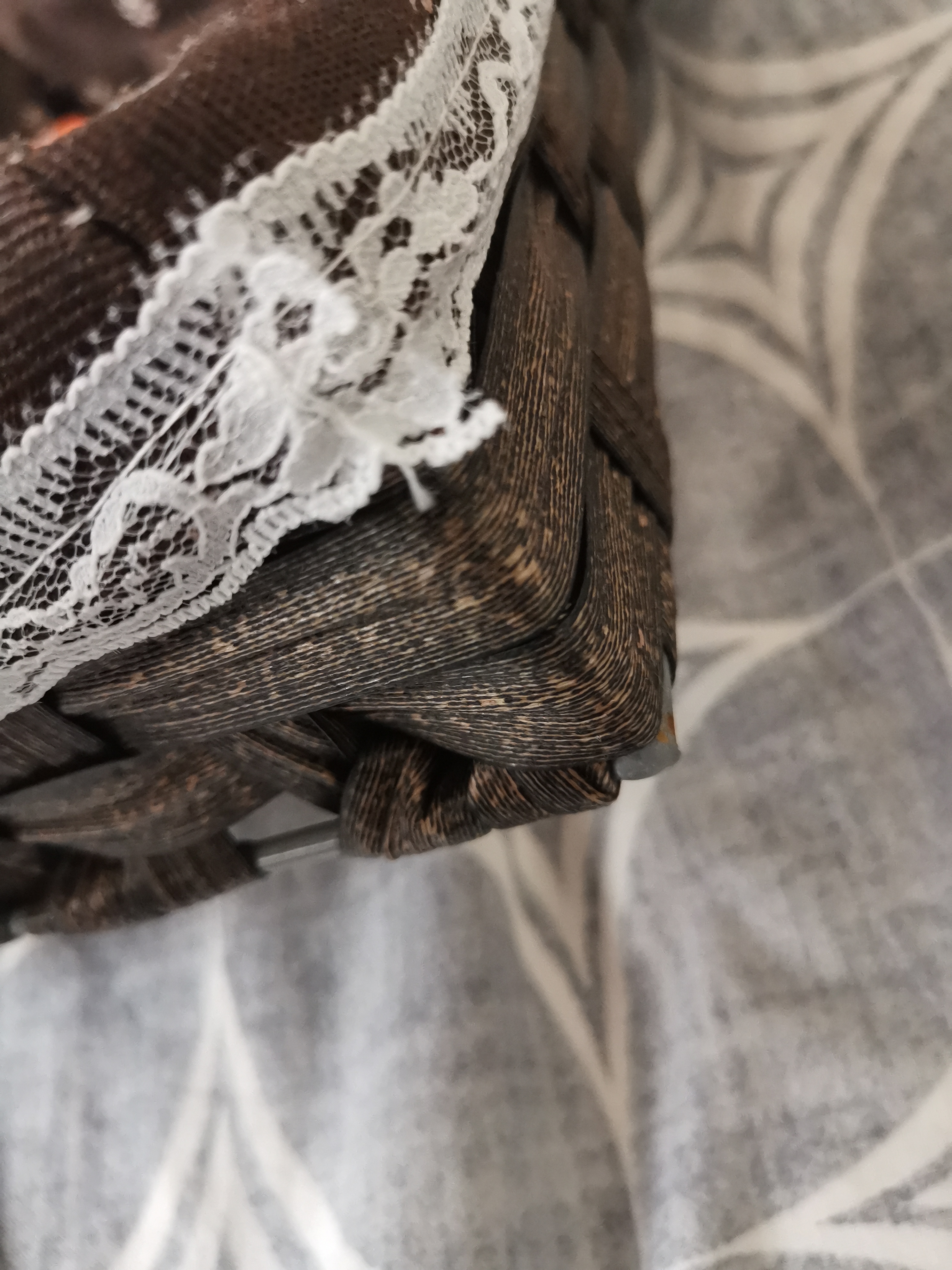 Фотография покупателя товара Корзина для хранения плетёная Доляна «Маргаритки», 30×21×6 см - Фото 1