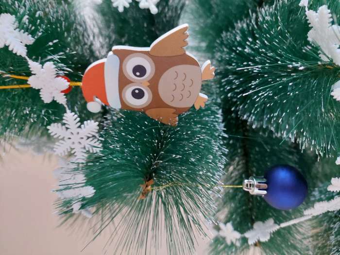 Фотография покупателя товара Елочная игрушка «Совята», МИКС - Фото 3